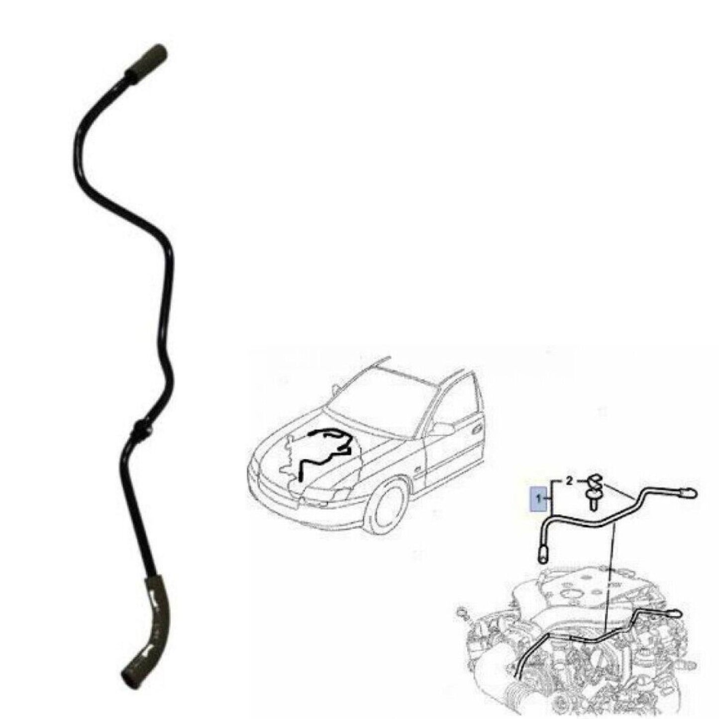 HOLDEN VZ COMMODORE 2005 - 2007 V6 ENGINE PCV HOSE PIPE GENUINE 92066683