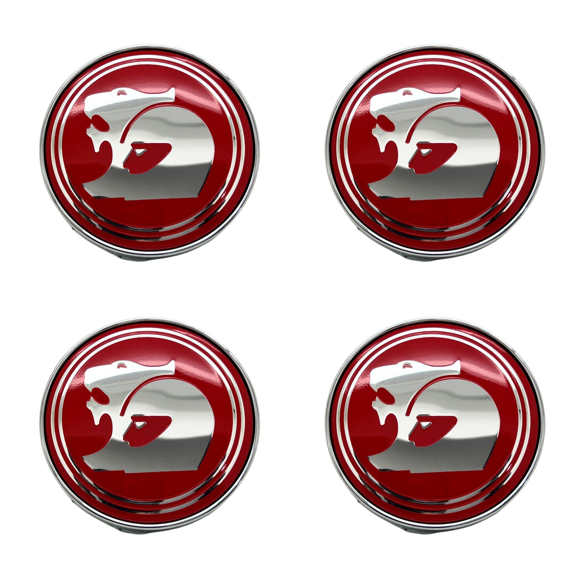 Holden Special Vehicle HSV Wheel Centre Cap Badge Red & Chrome Emblem 60mm