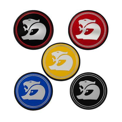 Holden Special Vehicle HSV Wheel Centre Cap Badge Red & Chrome Emblem 60mm