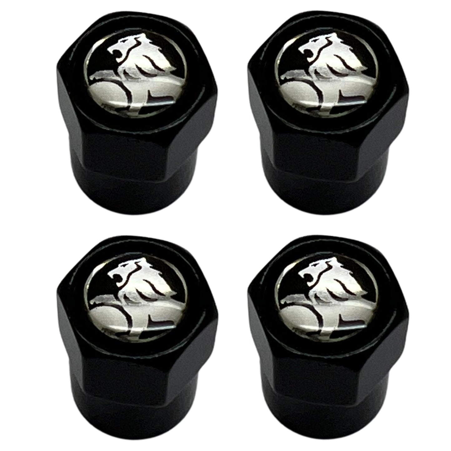 Tyre Valve Caps Black Holden Commodore 4pcs