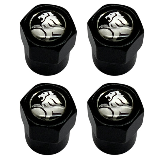 Tyre Valve Caps Black Holden Commodore 4pcs