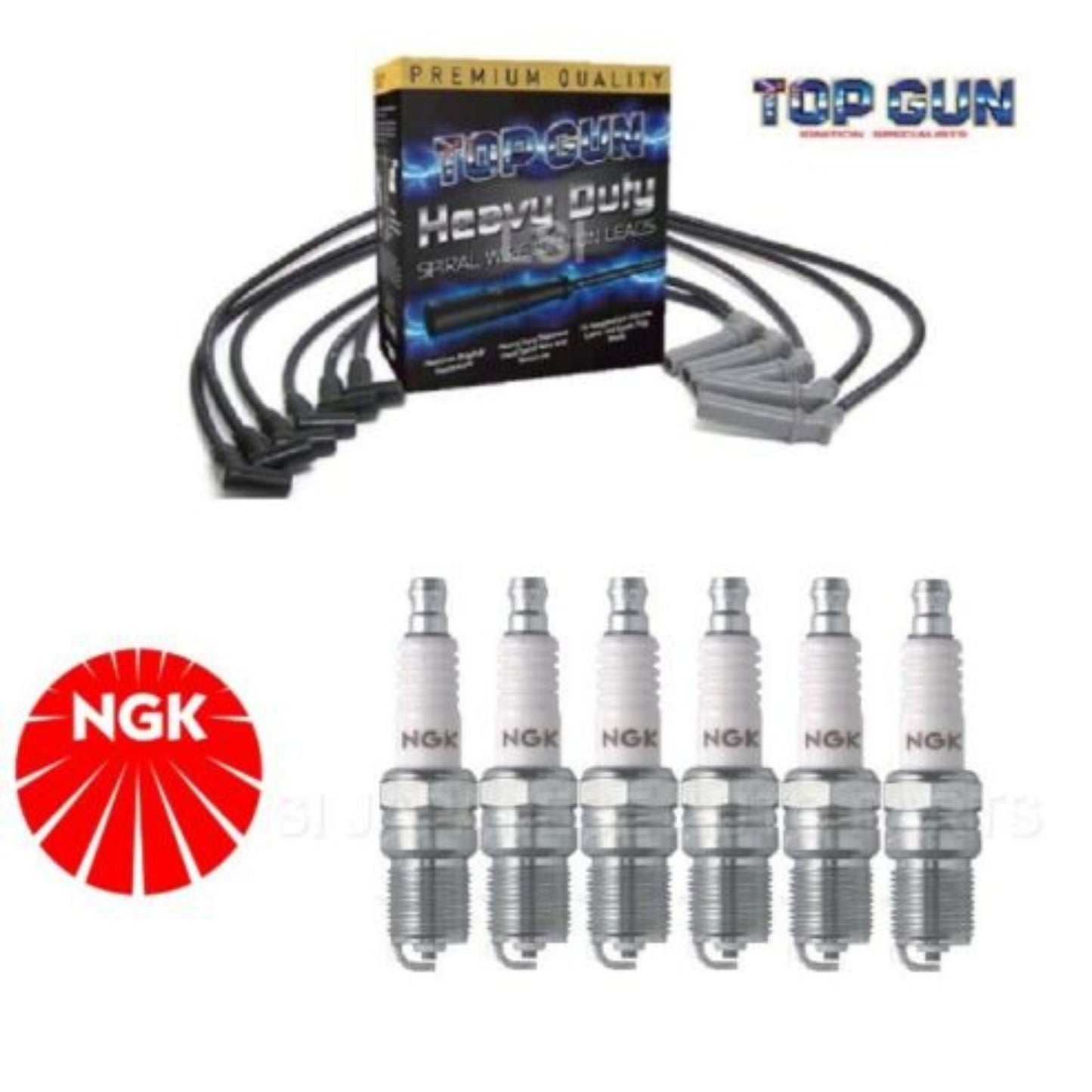 Ignition Leads & NGK Spark Plugs for Holden Commodore VP VR VS VT VX VY V6